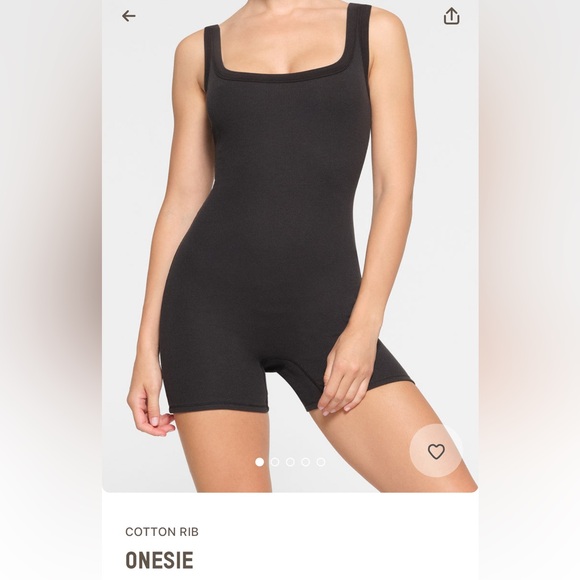 Skims Cotton Rib Onesie - Picture 1 of 4